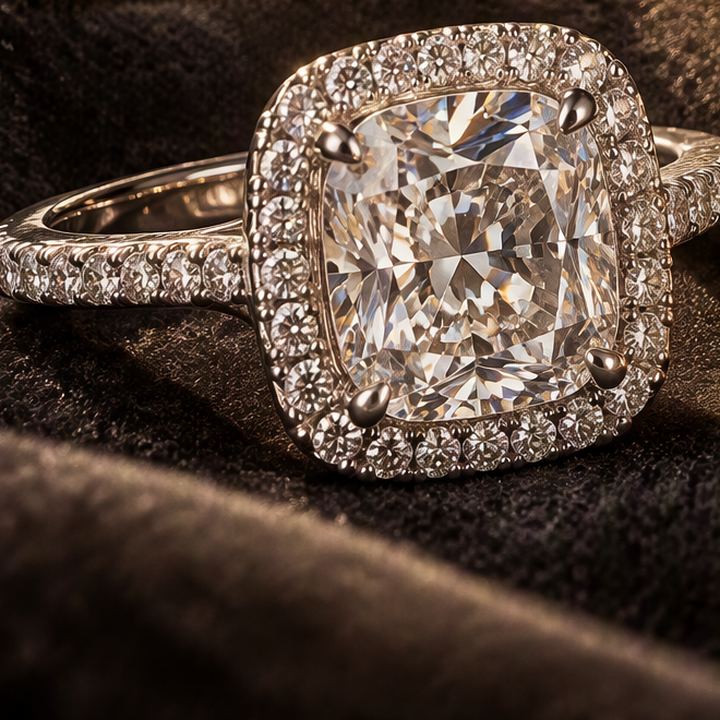 Ring mit Zirkonia-Kranz